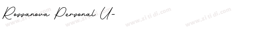 Rossanova Personal U字体转换